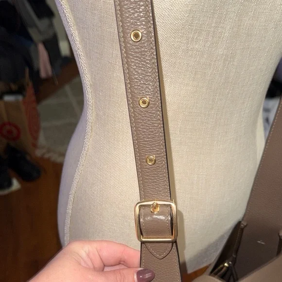 Dark Stone Coach Hadley convertible crossbody Leather Bag - Picture 5 of 7